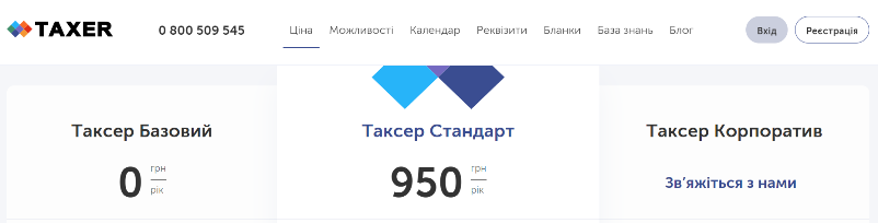 вартість тарифів